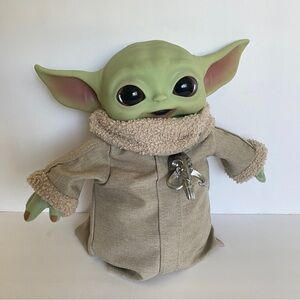 Mattel Grogu Baby Yoda Plush With Pendant Figure Star Wars The Child Mandalorian